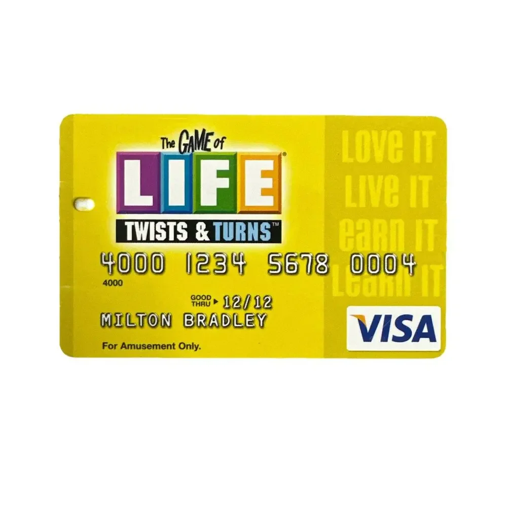 2007 The Game of Life Twists and Turns VISA Cards Green Yellow Orange Lot of 3 - Picture 2 of 9